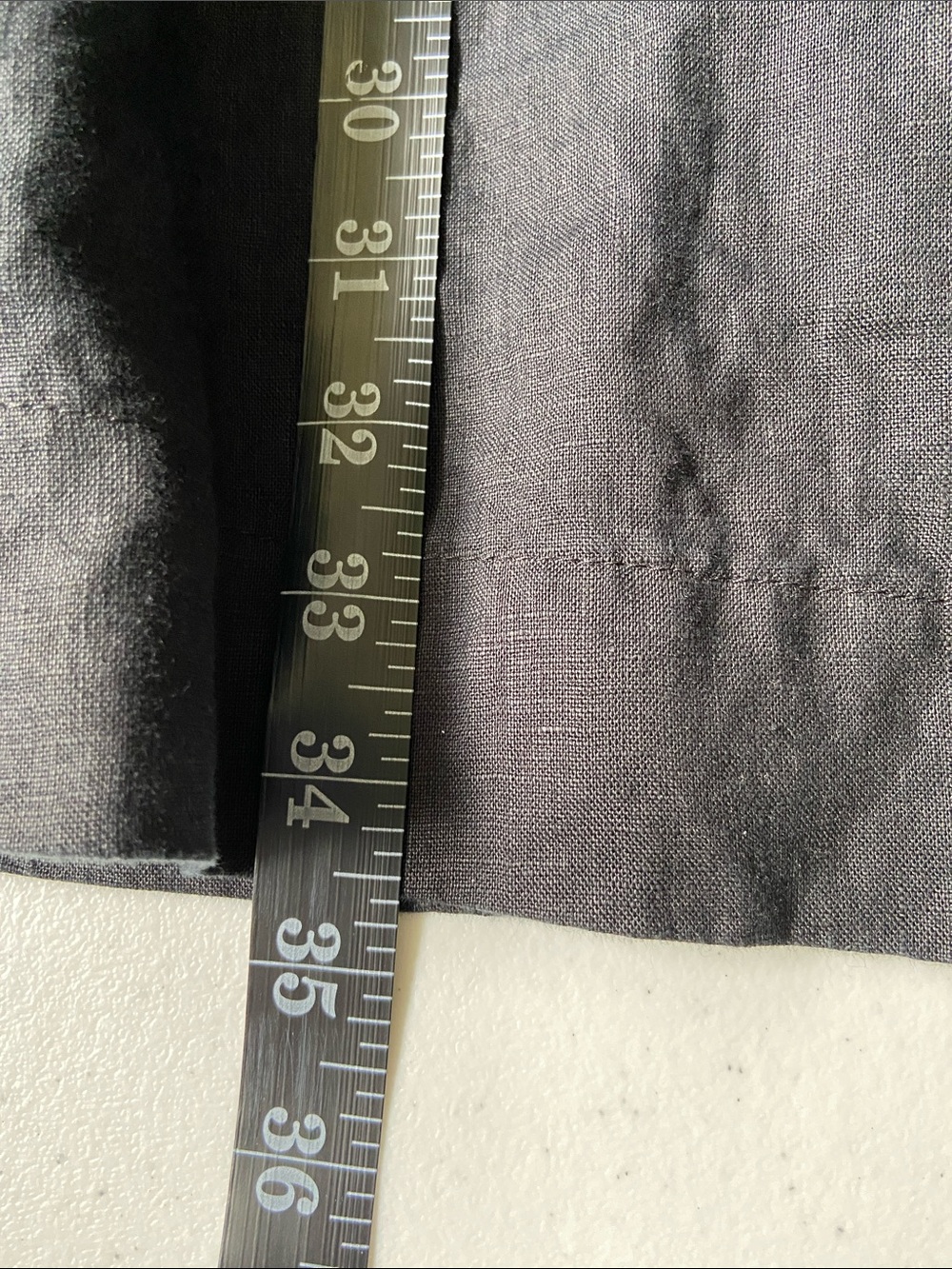 Quince Black Short-Sleeve Swing Linen Dress *Medium Fit* - Picture 8 of 9